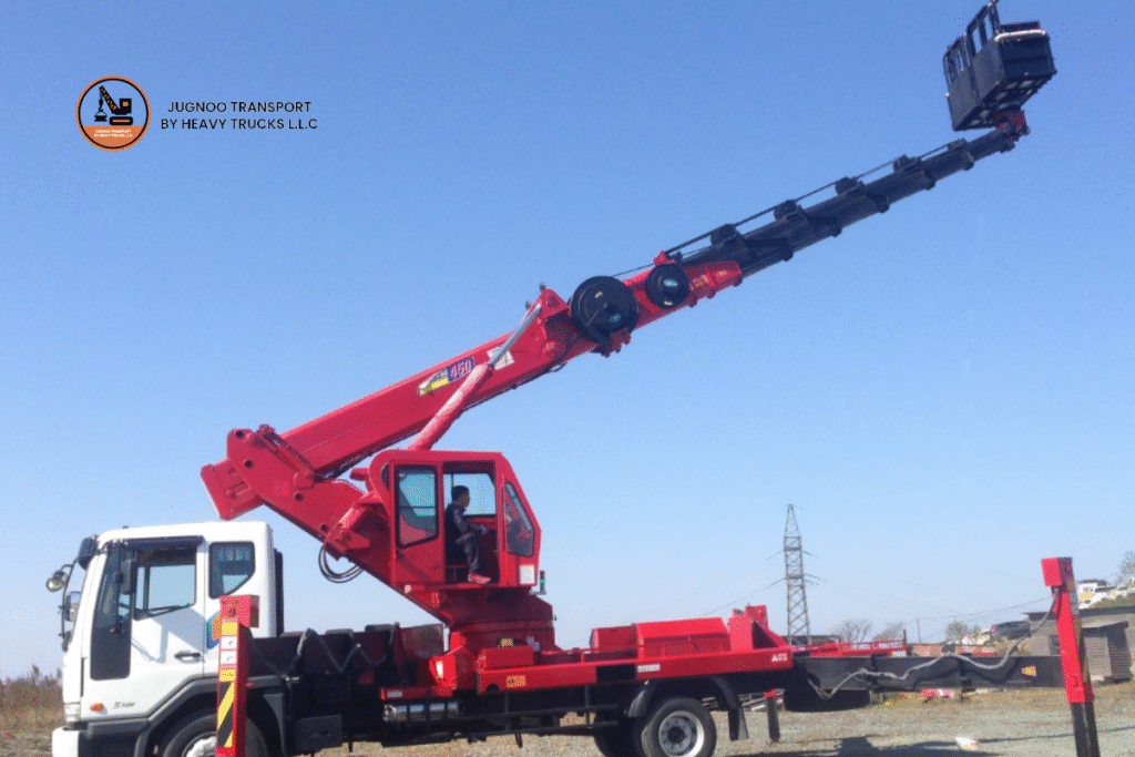 man lift crane
