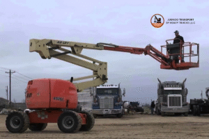 man lift crane